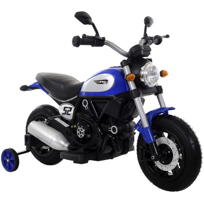 Детский мотоцикл Qike Чоппер синий - QK-307-BLUE