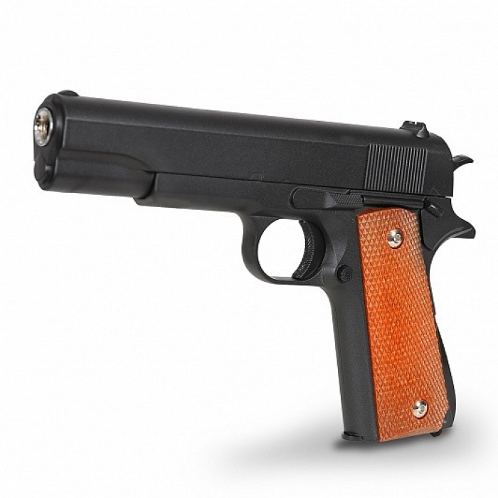 Пистолет металлический Colt 1911 с кобурой пневматика, 21,5 см - G.13