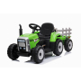Детский электромобиль XMX трактор с прицепом (зеленый, EVA, пульт, 12V) - XMX611-GREEN