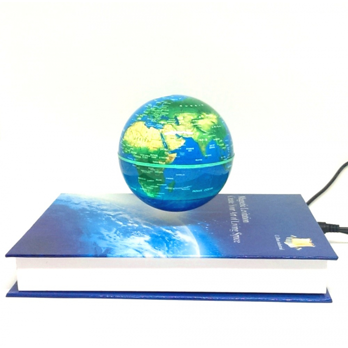 Электромагнитный парящий глобус на книге