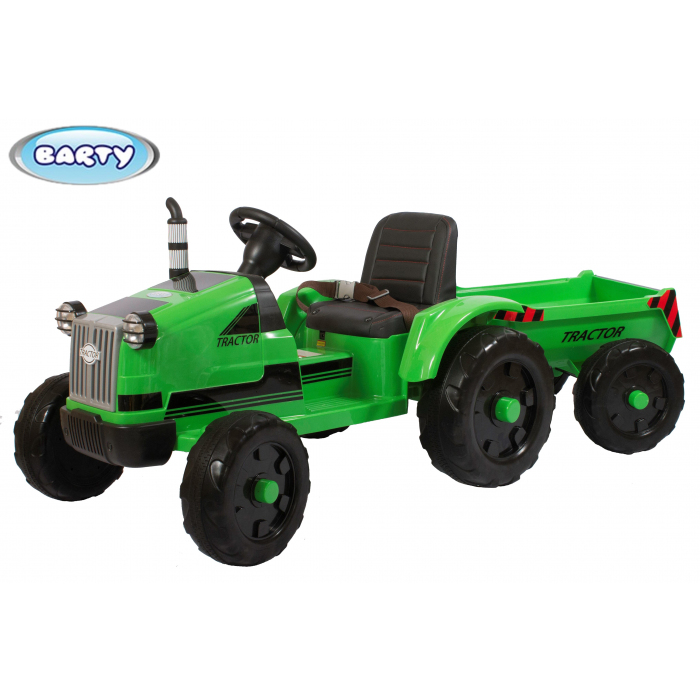 Трактор с прицепом Barty TR 55 зеленый
