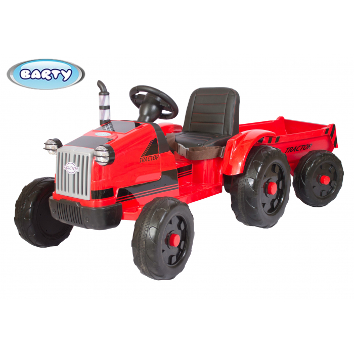 Трактор с прицепом Barty TR 55 красный