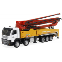 Металлический грузовик бетононасос HuiNa Toys 1:50 - HN1709-RED