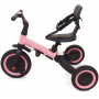 Детский беговел-велосипед 4 в 1 с родительской ручкой, розовый - TR007-PINK